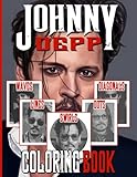 Johnny Depp Waves Diagonals Dots Lines Swirls Coloring Book: Johnny Depp Awesome Spirograph Styles Colouring Books For Adults, Teenagers Unique Colouring Pag