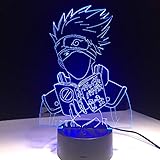 FaceToWind Dragon Ball Naruto Lampe LED Neuheit Lichter Acryl 3D Lampe 7 Farbwechsel USB Baby Schlafen Nachtlicht Drop Ship