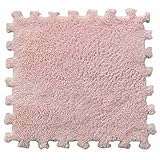 LPxdywlk 30cm Warme Eva Schaummatte Kinder Spielen Krabbeln Teppichboden Puzzle Pad Teppich Wohnzimmer Dekor Hell-Pink