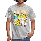 Spreadshirt Pippi Langstrumpf Und Ihre Freunde Kacheln Männer T-Shirt, 4XL, G