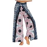 Bestyyo Hosen für Frauen Jeans Casual Sommer Lose Damen Yoga Hose Harem Gedruckt Hosen, navy, M