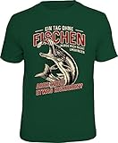 RAHMENLOS Original T-Shirt für den aktiven Angler: EIN Tag ohne Fischen… XXL, Nr.6234