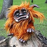 ZDDO Sir Didymus Und Ginger Troll Aus Dem Labyrinth, Labyrinth Ludo, Horror-Puppe, PlüSchmonster, Fuchs-PlüSch, SüßEs Foxterrier-Puppenspielzeug, Gothic-Monster, Fantasy-Tier B