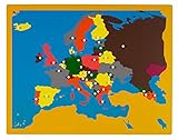 großes Europa-Puzzle - Mit Montessori-Material Europa entdecken, ca. 57 x 44