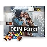 PhotoFancy – Foto Adventskalender mit hochwertiger Lindt HELLO-Schokolade in 4 Sorten – mit eigenem Bild bedruck