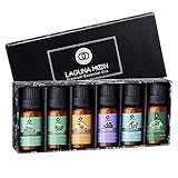 Lagunamoon Ätherische Öle Set, Duftöl Set für diffuser, Essential Oils für Aroma Luftbefeuchter Aromatherapie, Kerzen selber machen, Orange Lavendel Teebaum Pfefferminz Eukalyptus Zitroneng