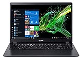 Acer Aspire 3 A315-34-C1TJ Notebook, Schwarz, 15,6 Zoll (39,6 cm) LCD HD (Intel Celeron, 4 GB RAM, 128 GB SSD, Intel UHD Graphics 600, Windows 10 Modus S) – Tastatur AZERTY (Französisch)