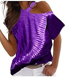 T Short Damen Top Weit Geschnitten Langarmshirt Damen T Shirt Sexy Tshirt Damen Durchsichtiges Oberteil Damen Pullover Shirt Bedrucken Blusen Leinen Tunika D