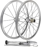 Wheelset 20' BMX. Radsatz, 406/451 faltbar LEBENSLAUF Bremse Fahrradrand 100 / 130mm Quick Release Räder 20 / 24h Hub 08.03.10.2011 Kassettenkassette Road Wheel (Color : Silver, Size : 406)