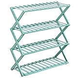 CHYY Schuhregal Grüne Aushöhlen Schuhaufbewahrung, Vertikaler Mehrzweck-Schuhregal-Organizer, für Wohnzimmer Schlafzimmer Küche Eingangsbereich, Einfach zu Verstauen (Size : 70cm x 25cm x 68cm)