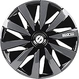 Sparco SPC1691BKGR Radzierblenden Lazio 16-Zoll Schwarz/G