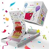 'BOOM!' Grußkarte - Party Time Happy Birthday, lustige Geschenkkarte zum Geburtstag - Überraschung Glückwunschkarte Geschenk für Freunde, Freunde, Verlob