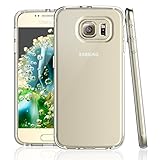 NEW'C Hülle für Samsung Galaxy S6 [Ultra transparent Silikon Gel TPU Soft] Cover Case Schutzhülle Kratzfeste mit Schock Absorption und Anti Scratch kompatibel Samsung Galaxy S6