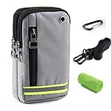 Handytasche Umhängen Gürteltasche, Blocker Umhängetasche Tasche Unisex/Männer/Damen/Kinder,Multifunktionale Outdoor Sport Hüfttasche mit Klein Karabinerhaken für iPhone X/5/6/7 Samsung S5/S6/S7 Galaxy