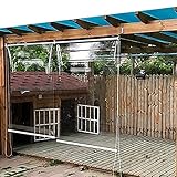 FXLE Jalousien 100% Wasserdichter Und Staubdichter Rollo Blind, Transparent PVC Transparent, Jalousien, Wärmedämmung, Geeignet for Schlafzimmer, Gast, Warm (Color : Clear, Size : 60x80cm)