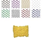 Dekoratives Seilnetz für Drinnen oder Draußen, Gold Kindersicherheitsnetz Kletternetz Dekoration Sicherer Schutz Geflochtenen Seil Truck Cargo Trailer Netting, for Katzen Außenterrassen Geländer Trepp