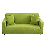 Daesar Couchbezug Wasserdicht Polyester, Sofabezug Sofa Überwürfe 3 Sitzer Modern Grün Couchbezug Stretch Eckcouch 235-300