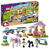LEGO 41441 Friends Trainingskoppel und Pferdeanhänger, Spielzeug ab 4 Jahre für Mädchen und Jung