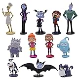 Hilloly 12 pcs Vampir Mini Figuren Set Vampire Elf Hostel Cake Topper Geburtstags Party liefert Tortendeko für Vampire Elf Kuchenaufsätze Kinder Party Dekoration Hallow