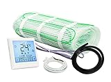 Komplett-Set elektrische Fußbodenheizung BZ-200 Touch/extra stark (2 m² - 0.5 m x 4 m)