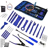 STYLINGCAR Demontage Werkzeug Auto 43 stück Zierleistenkeile Verkleidungs Werkzeug Innen-Verkleidung Ausbau, Werkzeug für Armaturenbrett, Montage und Entferner, Starkes Nylon (43pcs Blau)