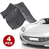Nano Sparkle Tuch (4 Stück), Nano Sparkle Tuch für Auto Kratzer Entfernen Reparatur, Nano Magic Tuch Mehrzweck Car Scratch Remover für Reparatur von leichten Kratzfarben,Lackpflege, Autoreinigung