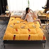 XIAOZHAO Japanische Futon-Matratze Lamm-Plsch-Verdicken Tatami Bodenmatte,Japanische Bodenmatratze Plsch Faltbare Isomatte, Futon Stepp Matratzenauflage Fr Studentenw