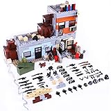 12che Militär Minifigur Set WW2 Minifiguren Militärgebäude Kit Waffe Zubehör für Lego minifig