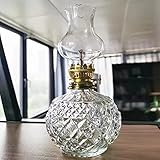 RR-YRN Retro Kerosinlampe, Indoor Klassische Glasöllampe, Dekoration Lampe, Notfalllampe Für Schlafzimmer, Restaurant, Büro, Abstellraum, 18 cm Hö