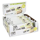 IAM® Cake Bar Lime Cheese Protein Riegel 9x 40g I Proteinreicher Fitnessriegel mit weißem Überzug und fruchtiger Limetten-Note I Eiweissriegel für mehr Energie im Alltag I Protein Snack