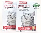 MAX HAMSTER SPARPACK: 2 x Beaphar Zeckenhalsband/Flohband für Katzen L: 35