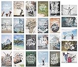 Edition Seidel Set 25 Postkarten mit Sprüchen - Karten mit Spruch - Geschenkidee - Dekoidee - Liebe, Freundschaft, Leben, Motivation, lustig - Geburtstagskarten (20575)