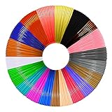 3D Stift Filament PLA, 20 Farben Insgesamt 328ft, je 5M – 3D Pen PLA Filament 1,75mm, 3D Stift Farben Set für ODRVM, Tecboss, Lovebay, 3D Stift Farben Set für 3D Stift and 3D Druck S