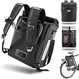 LERAI® Version 2.0 - 3in1 Fahrradtasche für Gepäckträger 18L, wasserdicht & reflektierend - Rucksack, Gepäckträger-Tasche & Umhängetasche Kombi mit Laptopfach Packtasche Gepäck