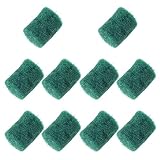 MILISTEN 10 Stücke Saxophon Filzspalten Saxophon Filz Säulen Protektoren Saxophon Guard Pad Saxophon Ersatzteile für Saxophon Zubehör Grü