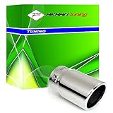 Akhan ER60016 - Edelstahl Endrohr Auspuffendrohr Auspuffblende gerade abg