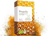 MEDICOM Bio Propolis Kapseln • biozertifiziert mit 400 mg gereinigter Bio Propolis pro Kapsel • reine Bienenkraft - 60 Stk