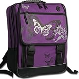 FABRIZIO Rucksack BUTTERFLY Schulrucksack Schulranzen Ranzen Lila ###