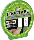 Frog Tape 631-00 FrogTape Abklebeband – Malerkreppband mit Paint-Block Technologie – Kreppband für saubere Kanten beim Streichen & Lackieren – 24mm x 41m, grü