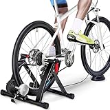 Yaheetech Fahrrad Rollentrainer Klappbar Heimtrainer inkl. Schaltung mit 6 Gänge für Rennrad & MTB 26-29 Z