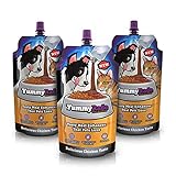 YummyRade - Leckerer, kalorienarmer, getreidefreier Mahlzeitenzusatz für Trockenfutter, Plus Präbiotika - gesundes, geschmacksaufwertendes Topping, das Haustiere lieben! - 250ml x 3 B