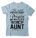 Silk Road Tees Männer Tante T-Shirt Geschenk für Tante Lustige Tante der Mutter Tages Geschenk-T-Shirt Small Hellb