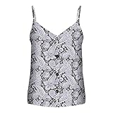 ONLY T-Shirt Femme Onlnova Life Button Singlet AOP Wovens 2