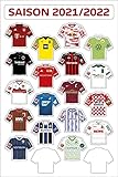 DFL 1. Bundesliga Magnettabelle - Magnet-Set der Trikots (2021/22)