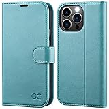 OCASE iPhone 13 Pro Max Hülle Handyhülle [Premium PU Leder] [Kartenfach] [Magnetverschluss] Tasche Klapphülle RFID Schutzhülle Lederhülle Flip Case Cover Kompatibel für iPhone 13 Pro Max Blauer S