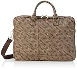 Guess Laptoptasche, Tasche für 13'' bis 15'' Geräte, Abnehmbarer Schulterriemen, Universal Laptoptasche mit Multifunktionsinnentaschen, Logo-Innenfutter, GUCB154GB, bianco-XX-28