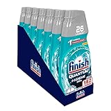 Finish Quantum + Hygiene-Gel für Spülmaschine, Flüssig, empfohlen von Napisan, Multifunktion, Fresh, 182 Waschladungen, 7 Packungen mit 26 Waschgäng