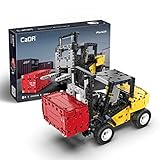 LIND Technik Bausteine Auto, 388 Klemmbausteine Technik Gabelstapler Bausatz, Technik LKW Modell Bauset Konstruktionsspielzeug Kompatibel mit Lego T