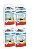 tesa® Insect Stop STANDARD Fliegengitter für Fenster - Insektenschutz zuschneidbar - Mückenschutz ohne Bohren - Fliegen Netz anthrazit, 110 cm x 130 cm (4)