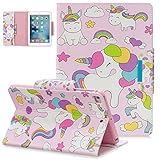 UGOcase iPad Mini Hülle, Mini 2/3/4/5 Hülle, [Kartenhalter] Ultra Slim Leicht PU Leder Stand Flip Case mit Auto Wake/Sleep Smart Cover für Apple iPad Mini 1 2 3 4 Mini 5 2019, Regenbogen E